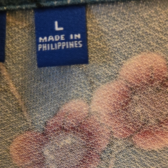 Apt. 9 Teal and Pink Floral Long Sleeve Dress - Picture 7 of 7